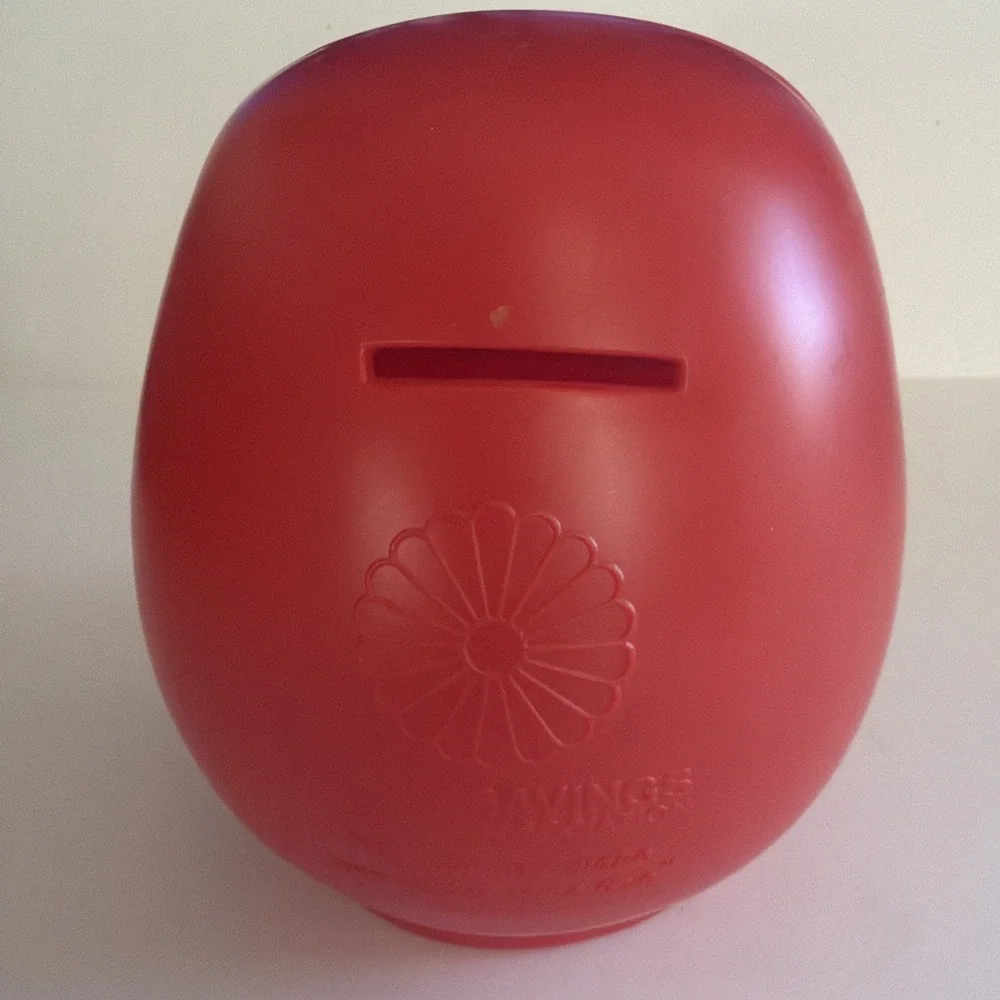 Vintage Japanese DARUMA Doll, Good Luck, Success, Longevity, Piggy Bank, Japan
